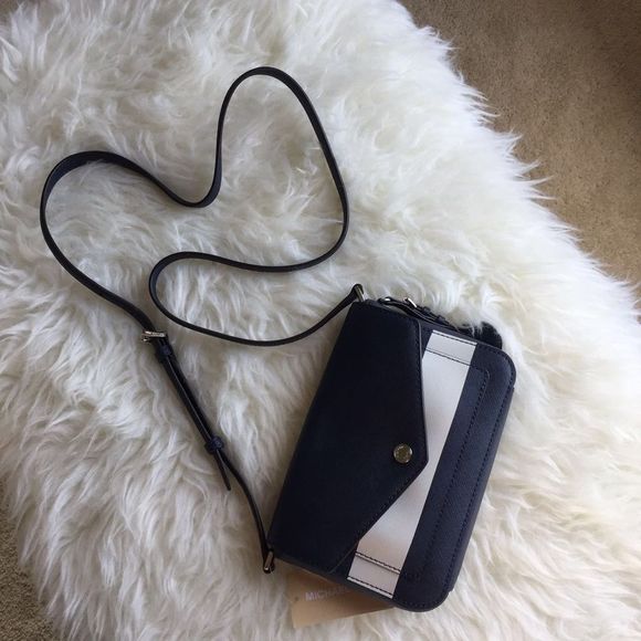 Michael Kors shoulder bag Saffiano stripe - Picture 4 of 5